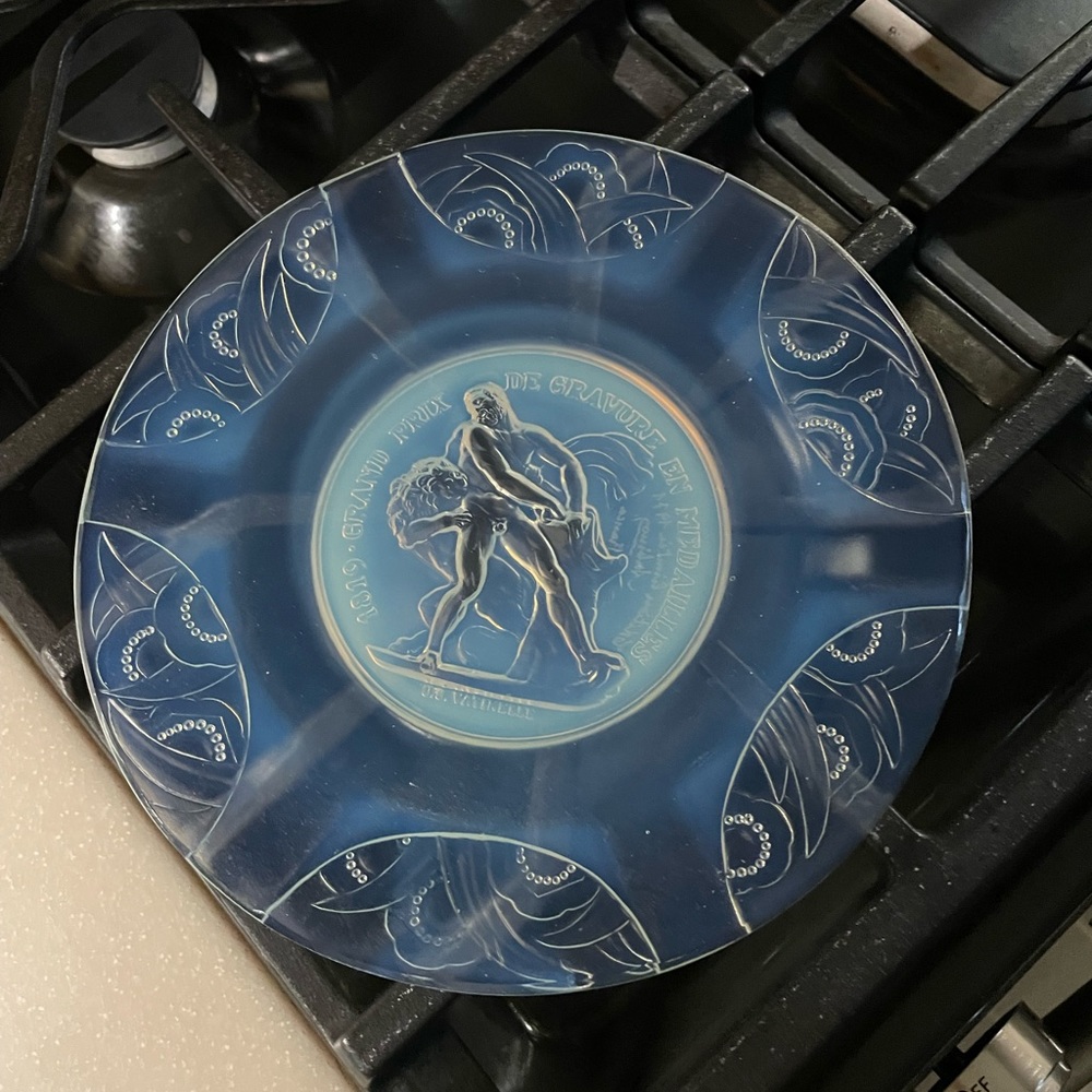 Sabino Opalescent Plate 1819 Grand Prix  Medailles Signed limited edition 1977